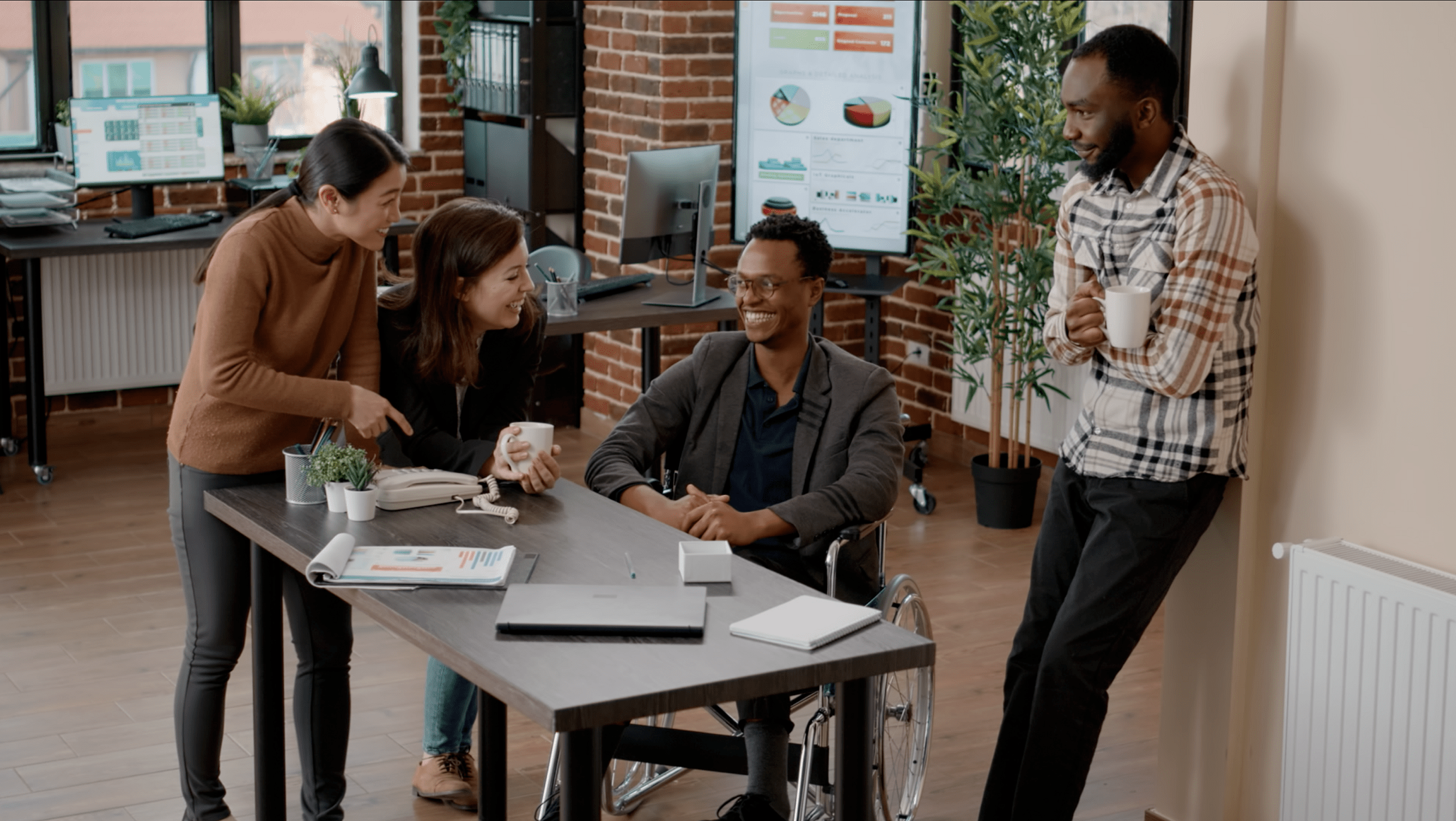 business man review his resume on desk